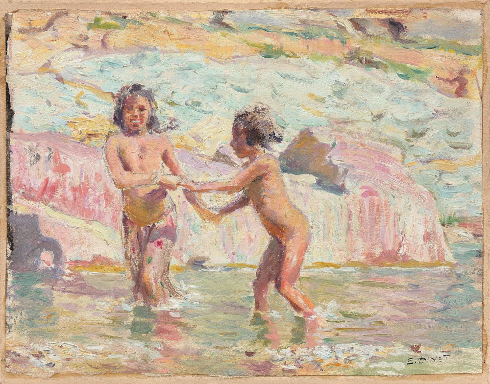 Alphonse-Étienne Nasreddine Dinet - Jeunes baigneuses